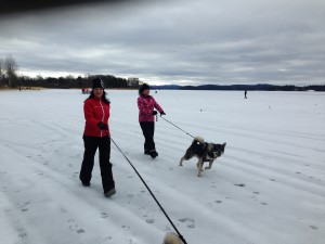 Anette och Vickan hälsade på.